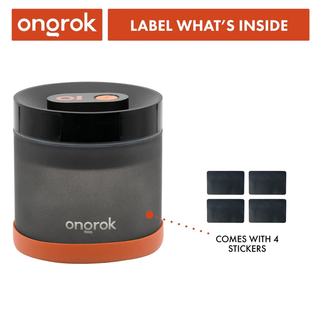 Ongrok - Vacuum Pump Jar - Frosted Grey