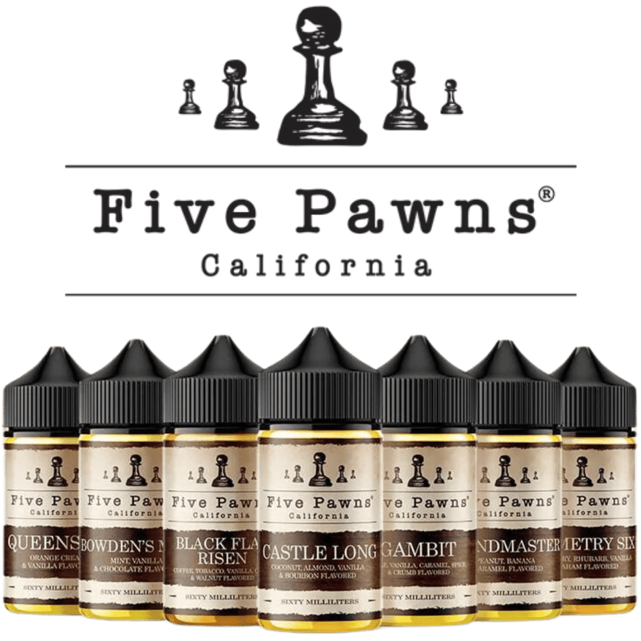 Five Pawns Signature Series 60ML Synthetic E-Liquid