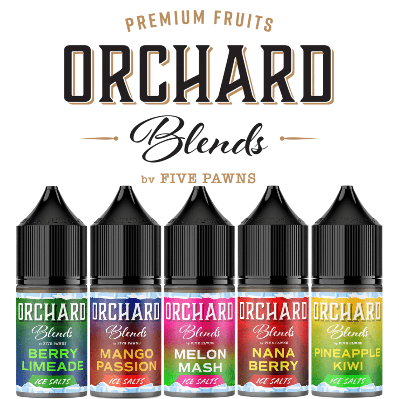 The Orchard Blends ICE 30ML Synthetic Salt E-Liquid by Five Pawns