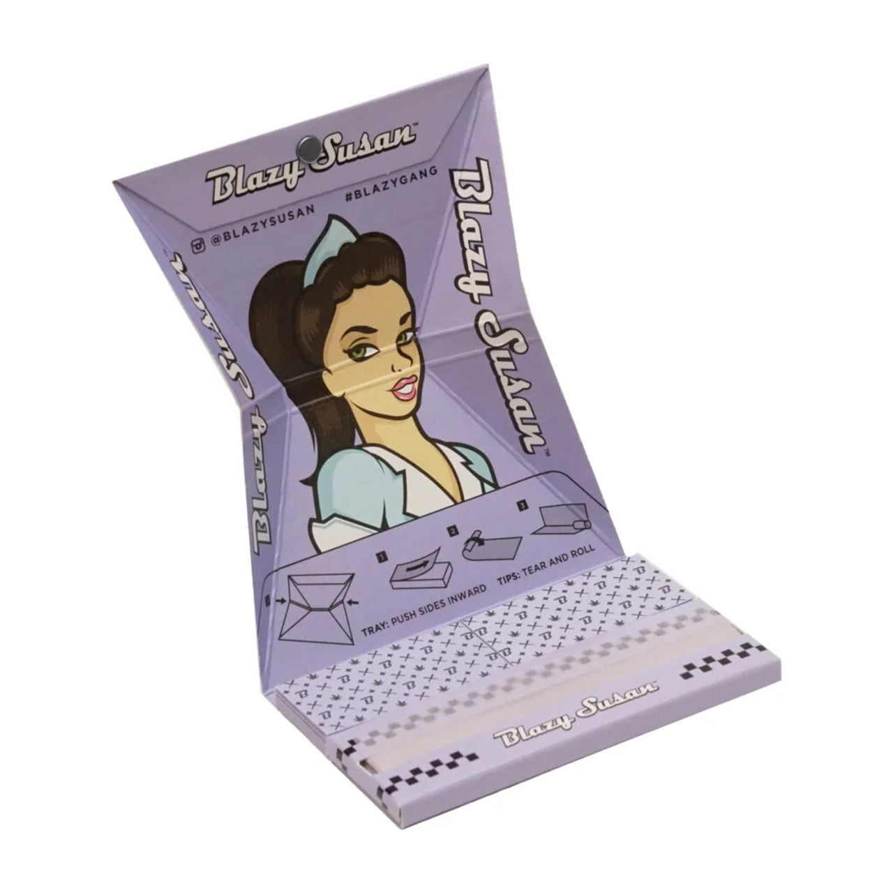 Blazy Susan® - Purple 1¼ Rolling Papers Deluxe Rolling Kit - Display of 20