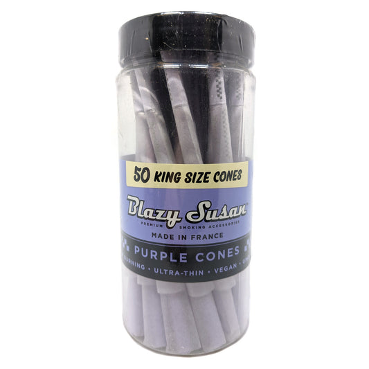 Blazy Susan® - Purple King Size Pre-Roll Cones - Jar of 50