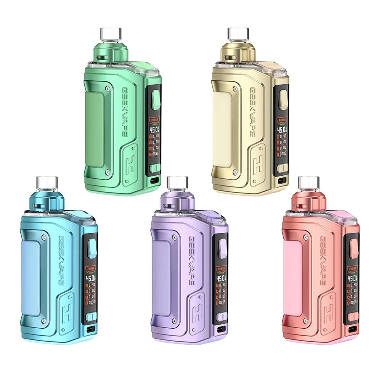 GeekVape - H45 (Aegis Hero 2) 45W 1400mAh Pod System Kit - Crystal Edition