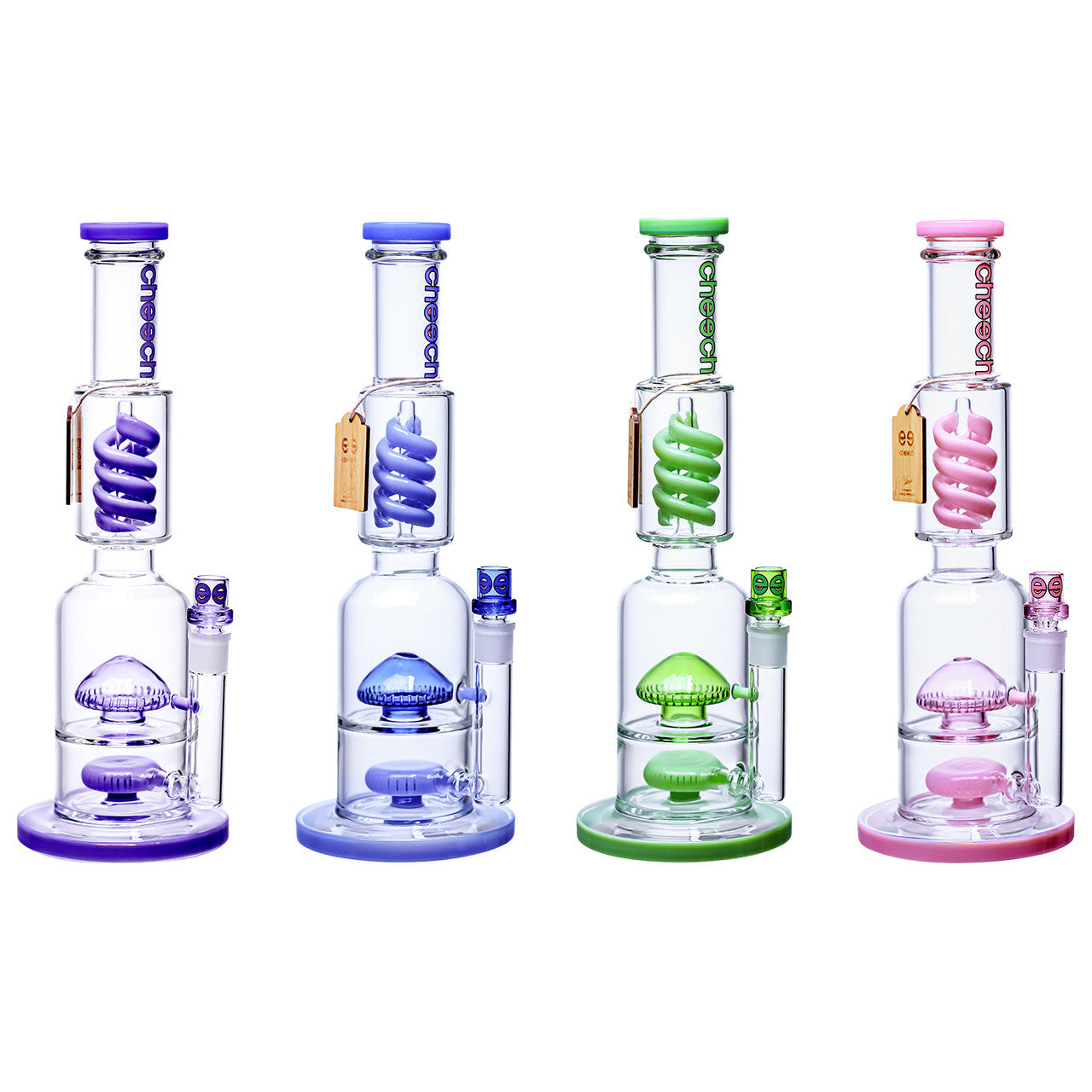 Cheech Glass - Triple Threat Water Pipe - with 14M Bowl