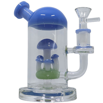 9" Color Mushroom Water Pipe - with 14M Bowl