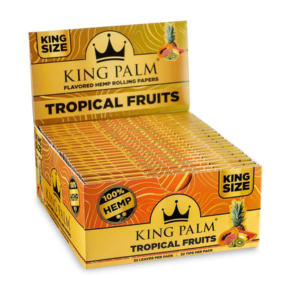 King Palm - Flavored Hemp Rolling Papers King Size (32ct) - Display of 22