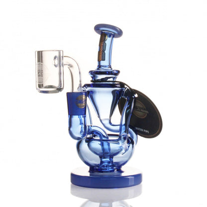 On Point Glass - Mini Rig Series - 5" Diamanta Glass Recycler Water Pipe - with 14M Banger