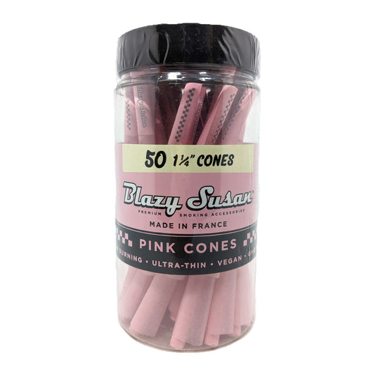 Blazy Susan® - Pink 1¼ Pre-Roll Cones - Jar of 50