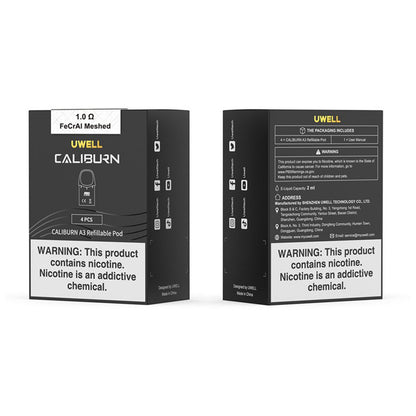 UWELL - Caliburn A3 Meshed Replacement Pod - Pack of 4